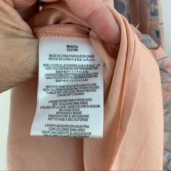 BCBG Pleated Mini Skirt Pastel Knife Pleat Chiffon - Picture 8 of 9